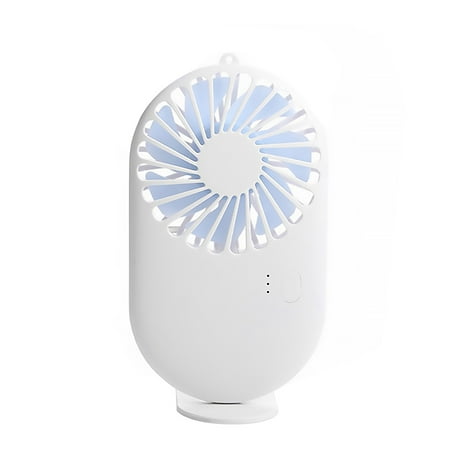 

Kironypik Portable Hand-held Mini Desk Fan Cooler Cooling USB Rechargeable Air Conditioner white