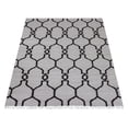 thumbnail image 3 of RUGSOTIC Carpets 4'x6' Rectangle Hand Woven Flat Weave Kilim Wool Handmade White Brown Contemporary Area Rugs for Living Room Bedroom D00129, 3 of 9