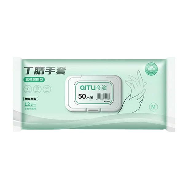 pstuiky Guantes desechables para lavar platos|ideales para mujeres. Aptos para tareas domésticas y limpieza de cocina. Resistentes|aptos para uso alimentario|de nitrilo reforzado|impermeables