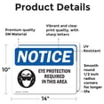 thumbnail image 2 of (2 Pack) Eye Protection Required In This Area Sign, 2 of 7