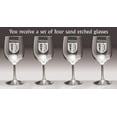 thumbnail image 2 of Maloney Irish Coat of Arms Wine Glasses - Set of 4 (Sand Etched), 2 of 2