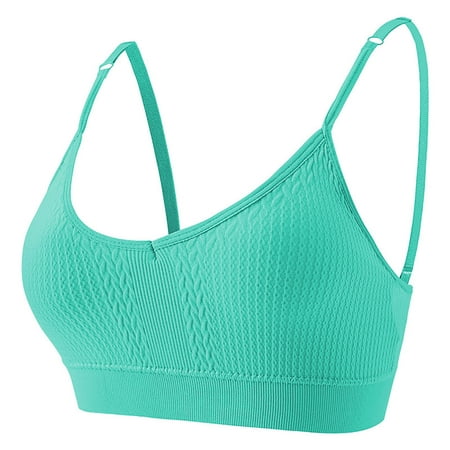 Gnurob Padded Bralettes for Women  Sports Bras No Underwire Cami Bando Bra Beauty Back Smoothing Bralette for Girls Clearance Deals  Mint Green Medium