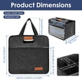thumbnail image 6 of Evjurcn 6 Cup Drink Carrier, Portable Insulated Reusable Drink Caddy for Car and Delivery, Dark Gray, 6 of 9