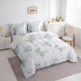 thumbnail image 3 of jejeloiu Rustic Flowers 7-Piece Twin Bedding Sets,Abstract Aesthetic Floral Bedding Comforter Set,Gray Green Sheet Sets For Girls Teens,Microfiber Bedroom Decor Reversible, 3 of 8