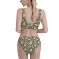 thumbnail image 5 of High Waisted Bikini Sets For Women, Funny Cute Corgi Dog Collar Swimsuits Tummy Control, Two Pieces Bathing Suit, 5 of 8