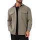 thumbnail image 4 of Chaqueta de trabajo INSPIRE CHIC para hombre, camisa de botón de manga larga, chaqueta de color sólido, XL, gris caqui, 4 of 6