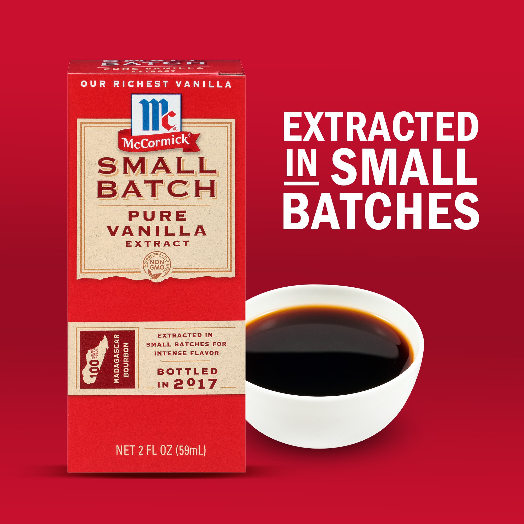 Pack Of 2 McCormick Small Batch Pure Vanilla Extract, 2 oz (Package May Vary)