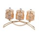 thumbnail image 4 of Candelero para lamparilla de té, candelabro de 3 brazos con tapas, cajas de almacenamiento, soporte de vela ornamental para fiesta, boda, decoración, 4 of 9