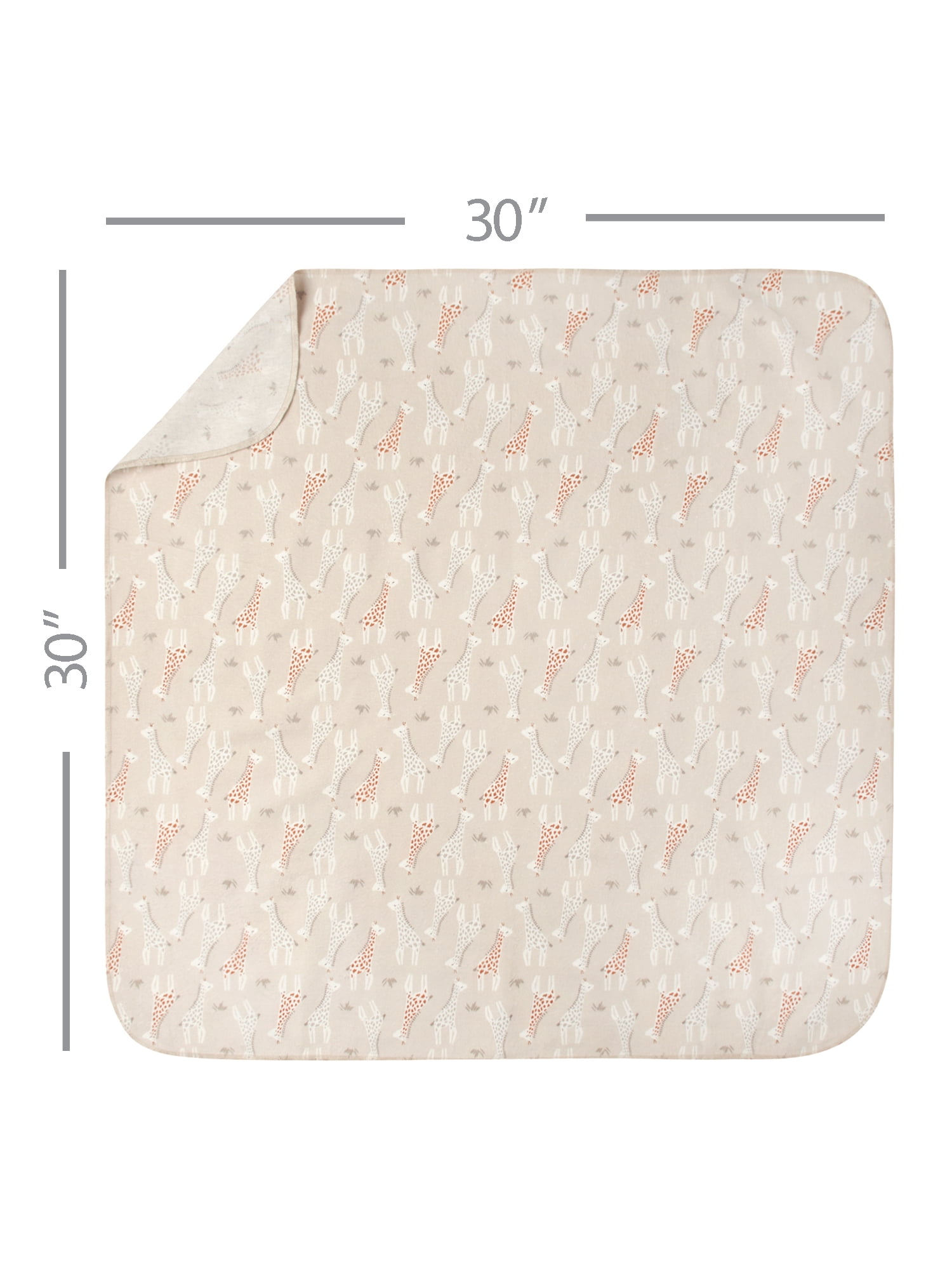 Modern Moments by Gerber Baby & Toddler Boy Flannel Blankets, 5-Pack, Ivory Giraffe