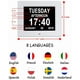 thumbnail image 2 of Reloj digital Aowasi con 8 alarmas y calendario diario para personas mayores, 2 of 7