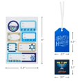 thumbnail image 3 of Hallmark Tree ofITSC&nbsp;Life Hanukkah Gift Tags with Ribbon, Sticker Seals, and Mini Notecards (Star of David, Menorah, Dreidel, Blue, Gold, Orange) for Gift Bags and Wrapped Presents, 3 of 3