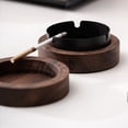 thumbnail image 5 of 2X Cenicero de Nogal con Tapas Cenicero de Madera Una Prueba de Viento Cenicero Portátil para Fumadores Oficina Escritorio, Regalo para Hombres (Negro), 5 of 5