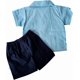 thumbnail image 3 of Guayabera para Bebé Pañalero con Short, Conjunto Mexicano de 2 Piezas para Niño, Guayabera Infantil de Manga Corta, 3 of 4