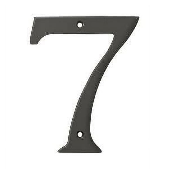 Deltana RN6-7U10B 6" Numbers; Solid Brass; Oil Rubbed Bronze Finish