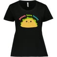 thumbnail image 3 of Inktastic Peace Love Tacos Women's Plus Size T-Shirt, 3 of 5