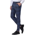 thumbnail image 4 of Lars Amadeus Men's Dress Plaid Slim Fit Flat Front Business Pants with Pockets, 4 of 6