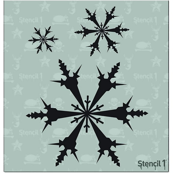 Stencil1 Snowflake Stencil - Attractive & DIY Mum Stencil Art Craft - 5.75" x 6"