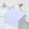 thumbnail image 3 of Popular Picks,Thickened Absorbent Towel Set, 6PC Dry Hair Towel for Foot Bath & Cleaning, Soft & Quick-Drying Towels for Everyday Use|cloth,White,Vsgery, 3 of 9