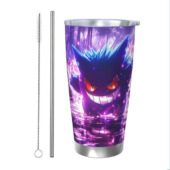 Gengar Insulated Tumbler Stainless Steel Coffee Mug Vacuum Double Wall Thermal Travel Cup 20 oz