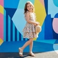 thumbnail image 5 of Cushionaire Clara Casual Flat Girls Sandals, Adjustable Buckle Ankle Strap with Lightweight Cushioned Comfort Kids Sandals, 5 of 22