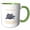 Green/White, variant on 3drose, Maryland Territory Reptile the Freshwater Turtle, 11oz Magic Transforming Mug