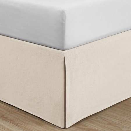 LinenWeave Vintage Washed Twin Bed Skirt in Ivory