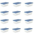 thumbnail image 1 of Gracious Living Bac de Rangement Transparent pour Chaussures 1.5 Gal avec Couvercle (12 Pack), 1 of 10