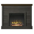 thumbnail image 2 of Twin Star Home Shiplap Wall Mantel Electric Fireplace", Weathered Gray, 2 of 6
