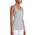 thumbnail image 4 of Hanes Womens Live Love Color Scoop Neck Tank, M, Light Steel, 4 of 5