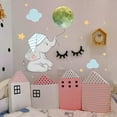 thumbnail image 4 of GadgetVLot Stars Wall Stickers Adhesive Bright Cartoon Elephant Moon Stars Full Moon For Starry Sky, Shining Wall Decals Decor For Girls Boys, 4 of 14
