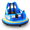 Blue, variant on Alpha Joy Bumper Car for Kids Ages 3-8 12V Electric Ride on Car w/Remote Control, LED Lights, Bluetooth Music, 360° Spin, Battery Car in 2 MPH with Stickers, Red