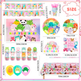 thumbnail image 4 of Squishmallow Birthday Decorations,Squishmallow Party Decorations & Squishmallow Party Tableware Set - Squishmallow Party Plates Cups Napkins Backdrop Balloons Banner etc Squishmallow Party Supplies, 4 of 7