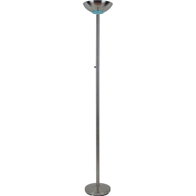 Q-Max 3033SN Lampadaire Torchiere 71 Po - Argent
