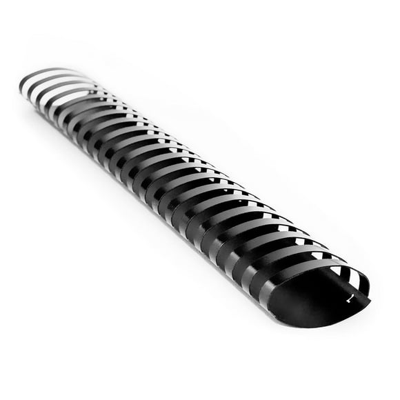 HOUYEE 19 Ring Plastic Binding Combs,2 Inch Diameter,450 Sheet Capacity,Letter Size Black Comb Binding Spines, (Pack of 10 Combs)