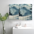 thumbnail image 2 of Nawy Watercolor Misty Tree Landscape Kitchen Towels, Pack of 2, Soft & Absorbent 27.5x16in, Ultrafine Fibers, for Kitchens, Bathrooms, Showers 27.5*16in, 2 of 6