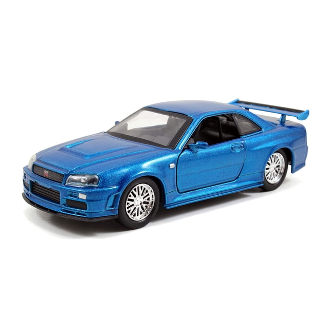 Vehículo fundido a presión Nissan Fast & Furious Brian 2002 Skyline GT-R R34 Blue 1:32