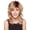 Yellow, variant on Elegant Long Blonde Curly Wig with Fluffy Side Bangs for Women