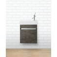 thumbnail image 7 of Cutler Kitchen and Bath Piccolo 18" Space Saver Wood Bathroom Vanity in Oak, 7 of 7