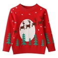 thumbnail image 1 of Sudadera navideña para niños, ropa para niños, camisa de manga larga, suéter de punto, cárdigan, disfraz navideño, mono de nieve para bebés pequeños, tops de ciervos para primavera,, 1 of 5