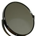thumbnail image 3 of Vintage Pedestal Black 5X Magnification Vanity Mirror, 3 of 5