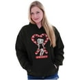 thumbnail image 3 of Betty Boop Christmas Sweet Candy Cane Hoodie Sweatshirt Women Brisco Brands S, 3 of 4