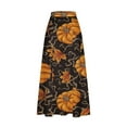 thumbnail image 4 of Nmnitkp Skirts for Women Stylish Prints Maxi Skirts for Women Ankle Length Skirt Casual Long Skirt High Waisted Maxi Skirt Reg and Skirt Long Skirt with Pockets（Halloween Print）, 4 of 5