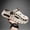 Khaki Brown, variant on Men's Air Cushion Thick Sole 2-in-1 Clogs, Breathable Hollow Non-slip Beach Slides, Summer Trendy Dad Shoes