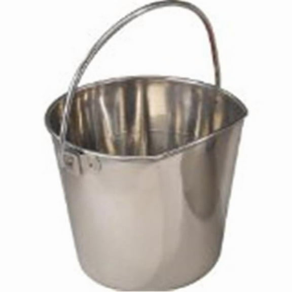 Stainless Steel Flat Sided Pail 128oz
