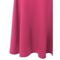 thumbnail image 4 of Doublju Women's Elastic High Waist Band Flared Midi Skirt (Plus Size Available), 4 of 4