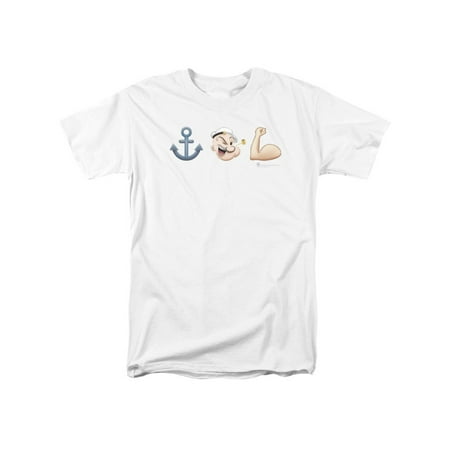 Popeye The Sailor Man Cartoon Character Emojis Adult T-Shirt (Best Male Characters In Literature)