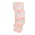 thumbnail image 1 of Cajas De Globo, 4pcs Cajas De Globo Transparentes Con Letras Instalación Fácil Para La Propuesta Confesion Baby Shower, 1 of 7