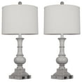 thumbnail image 6 of Cinkeda Farmhouse Touch Table Lamps with USB Ports AC Outlet Modern 3 Way Dimmable Resin Bedside Nightstand Lamp Set of 2 for Living Room Bedroom, 6 of 7