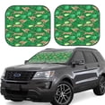 thumbnail image 6 of Kdxio Leopard Print Print 2-Piece Sun Shade Front Windshield - Foldable Car Front Window Sunshades for Most Sedans SUV Truck, 6 of 6