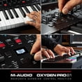 thumbnail image 2 of M-Audio Oxygen Pro 61 - Teclado controlador MIDI USB de 61 teclas con beat pads, knobs, botones y at, 2 of 9